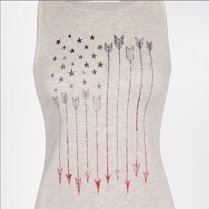 Arrow American Flag Tank Top - XS NWT